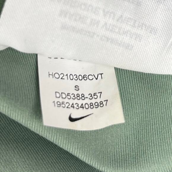 Nike Dri-Fit Check Logo Icon Mint Sage Green Pull-On Athletic Leggings Size S - Picture 9 of 9